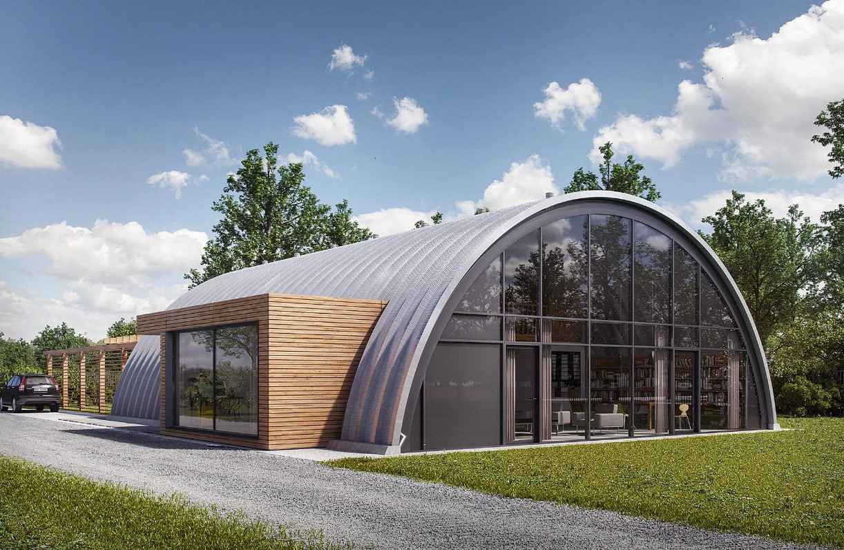 Арочные сэндвич-панели из минеральной ваты